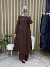 İLKİM ÖZEL TASARIM TUNİK TAKIM KAHVERENGİ