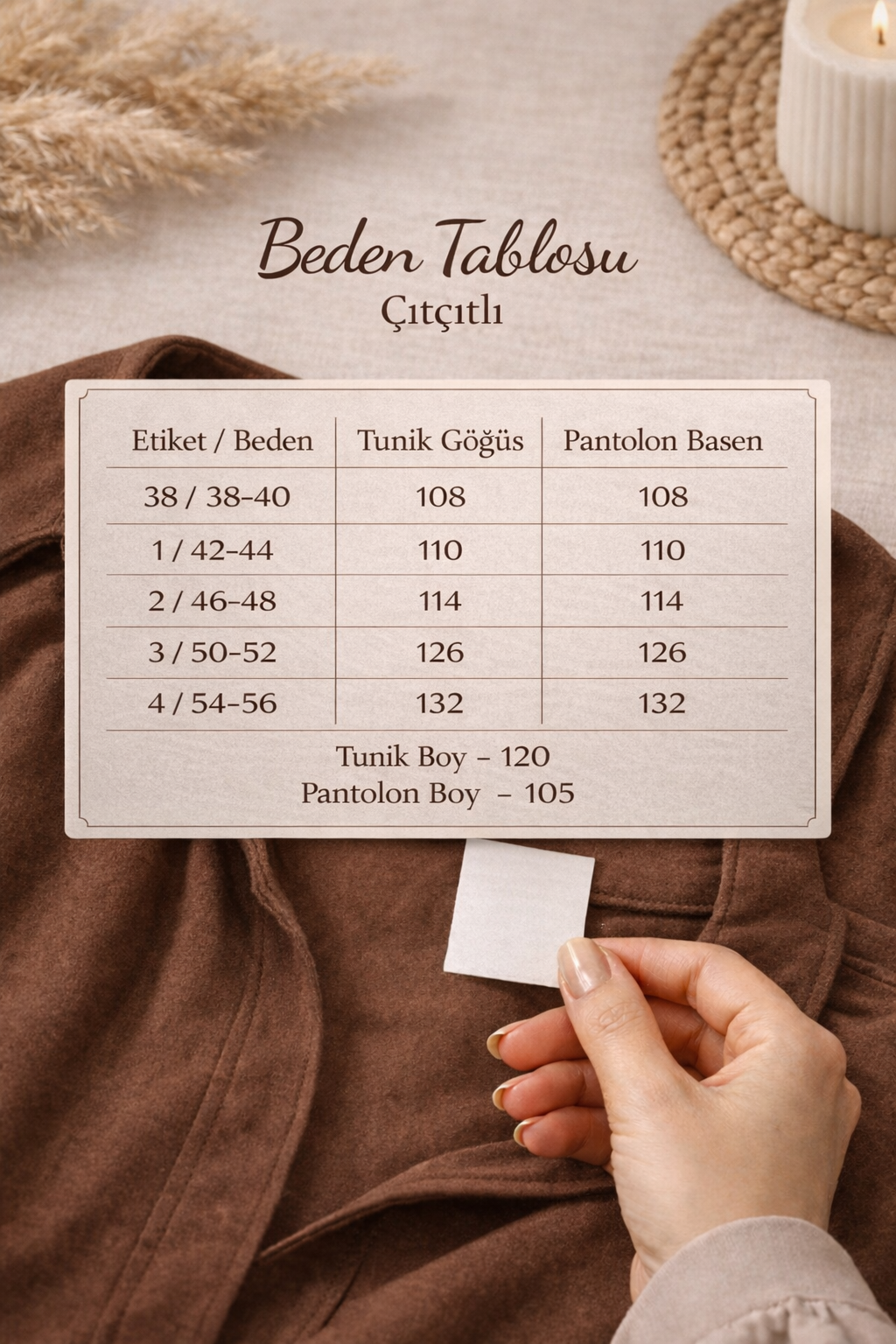 ÇITÇITLI TUNİK PANTOLON TAKIM