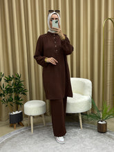 TUNİK PANTOLON TAKIM KAHVERENGİ