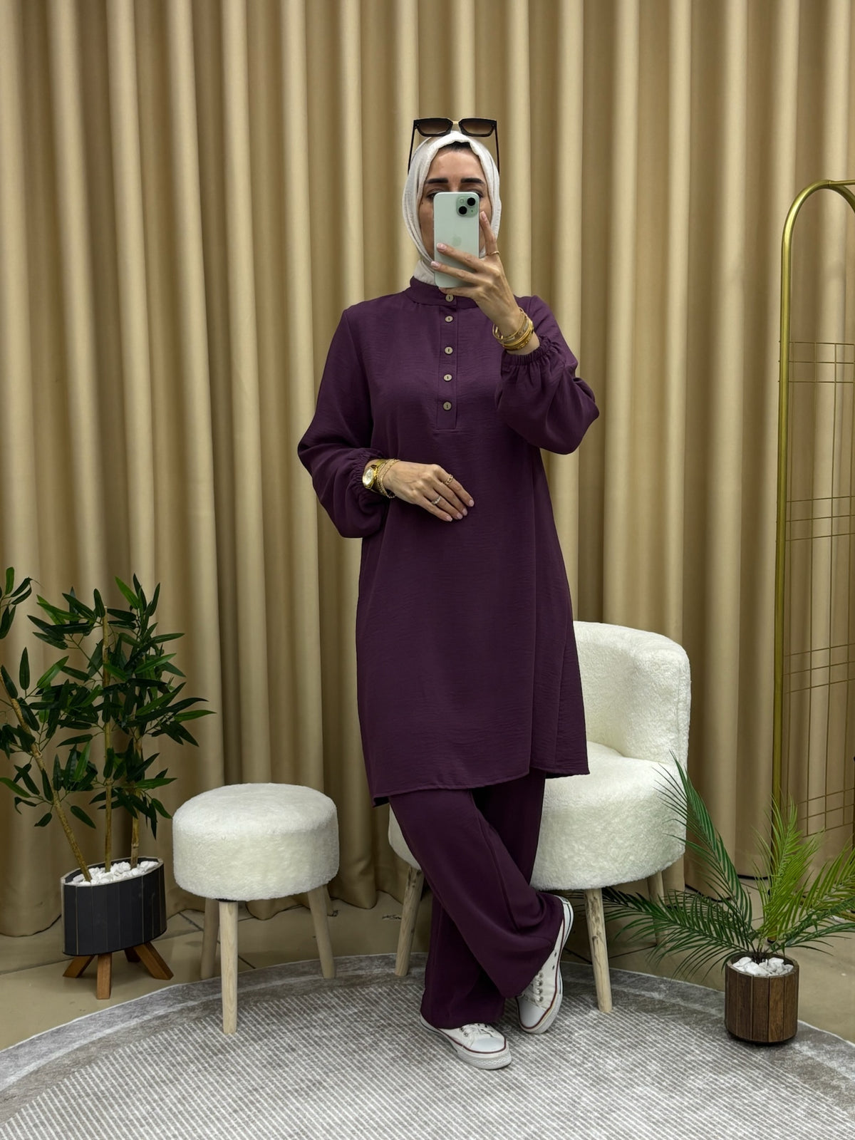 TUNİK PANTOLON TAKIM MÜRDÜM