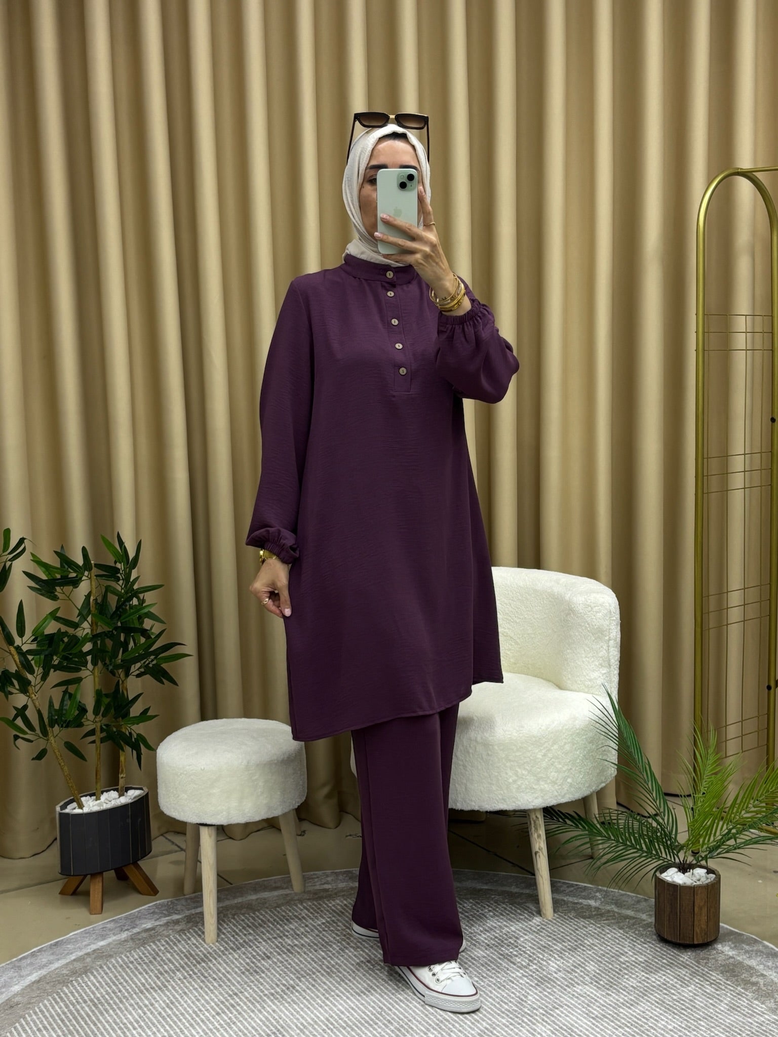 TUNİK PANTOLON TAKIM MÜRDÜM