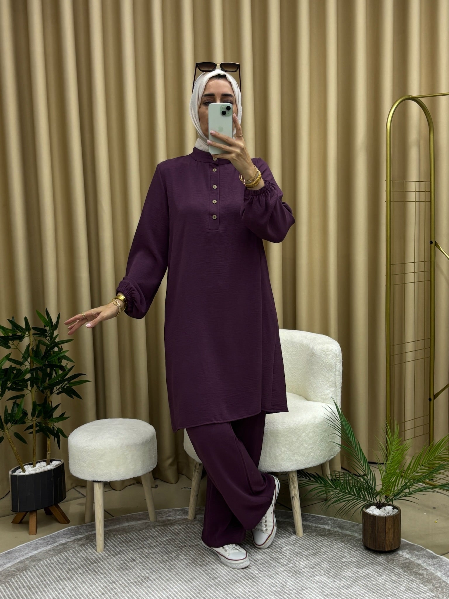 TUNİK PANTOLON TAKIM MÜRDÜM