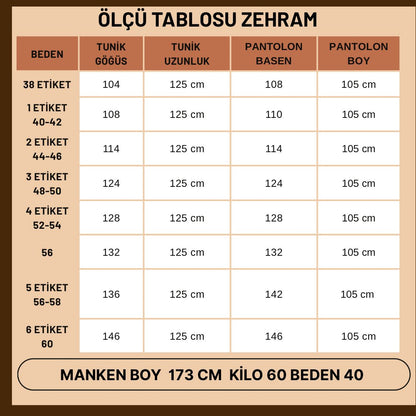 Zehra`m Tunik Pantolon Takım
