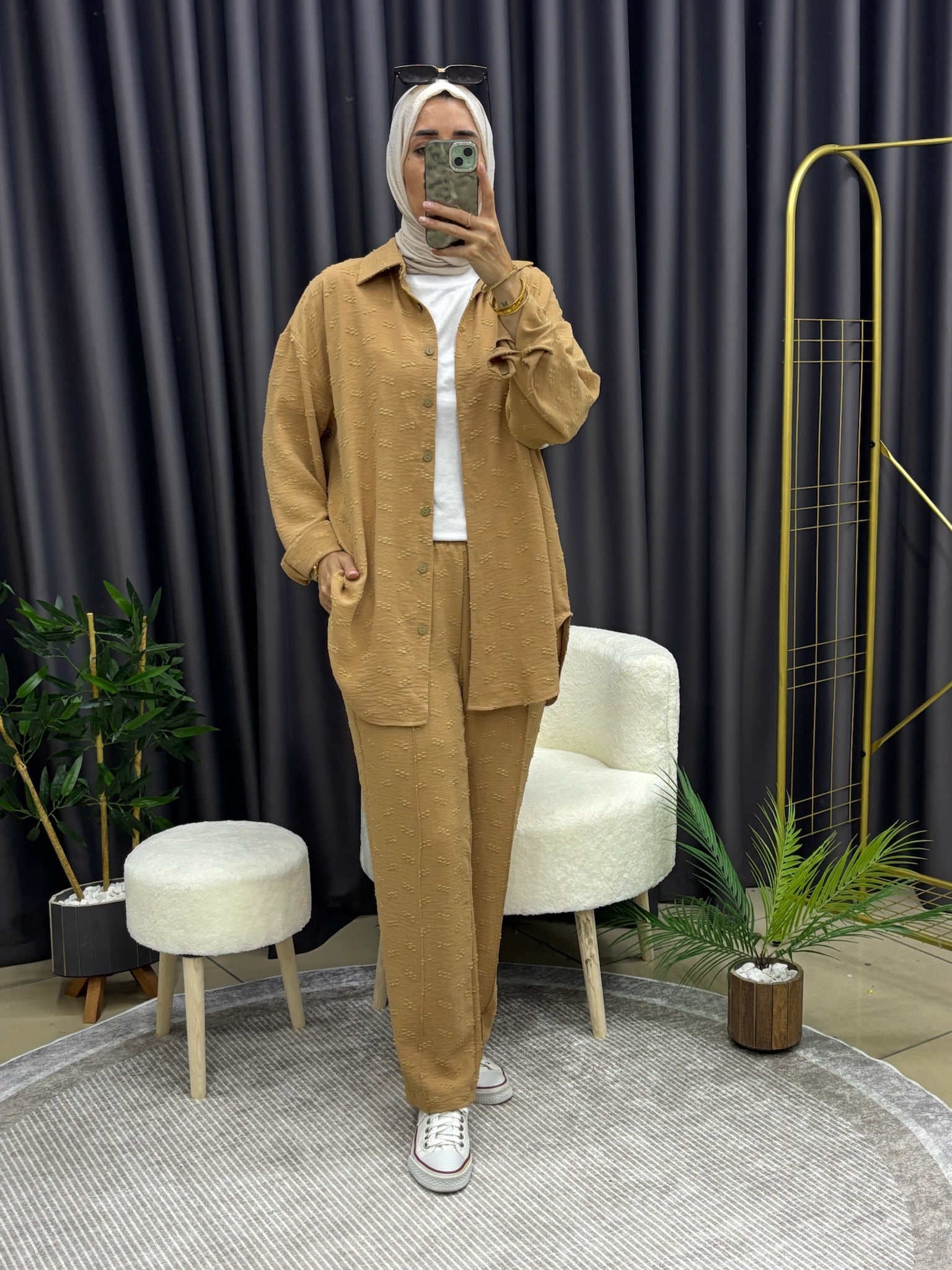 DESENLİ GÖMLEK TAKIM TABA