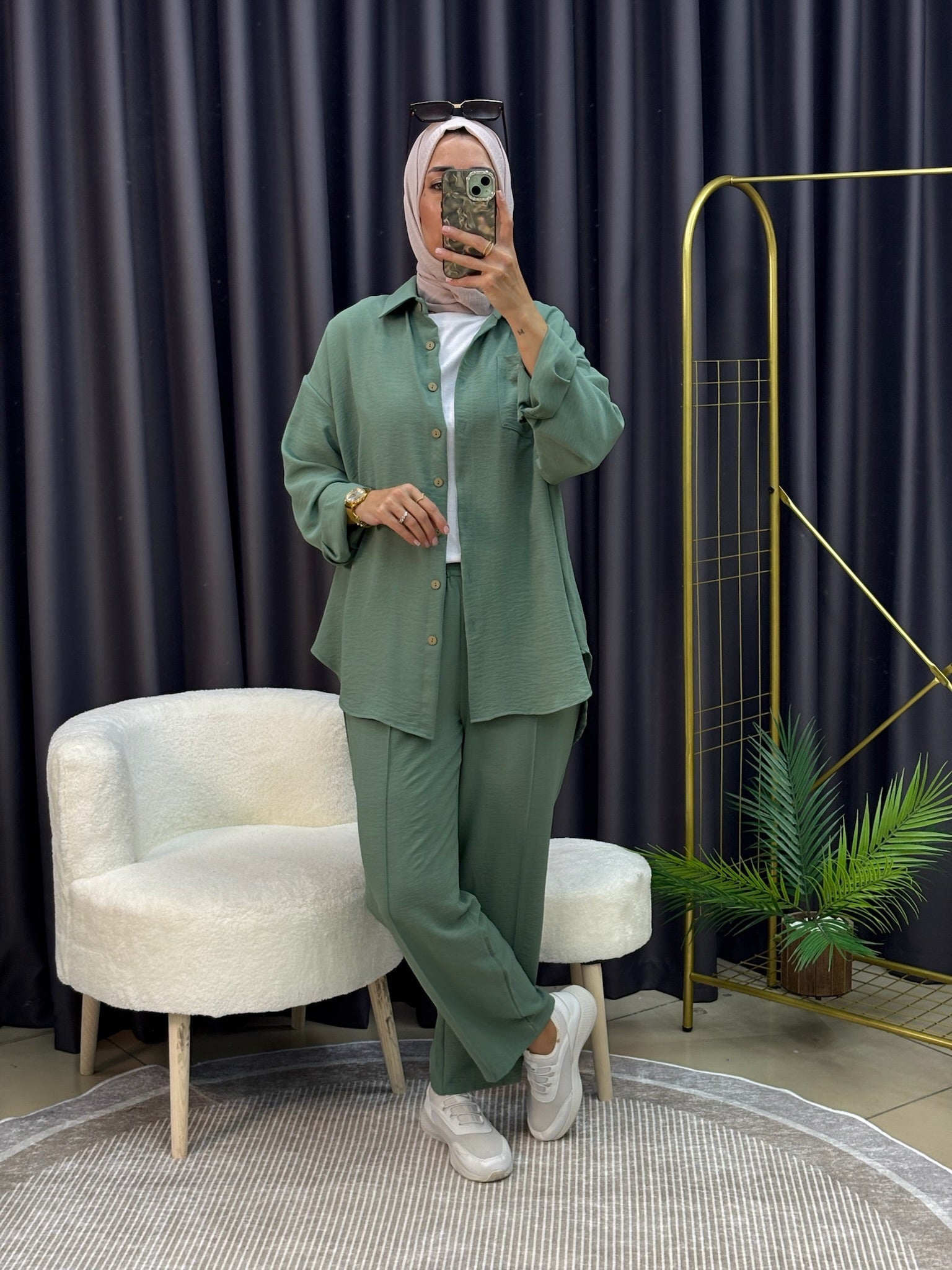 GÖMLEK TAKIM MİNT YEŞİLİ