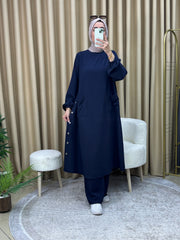 HEM SPOR HEM ŞIK TAKIM LACİVERT