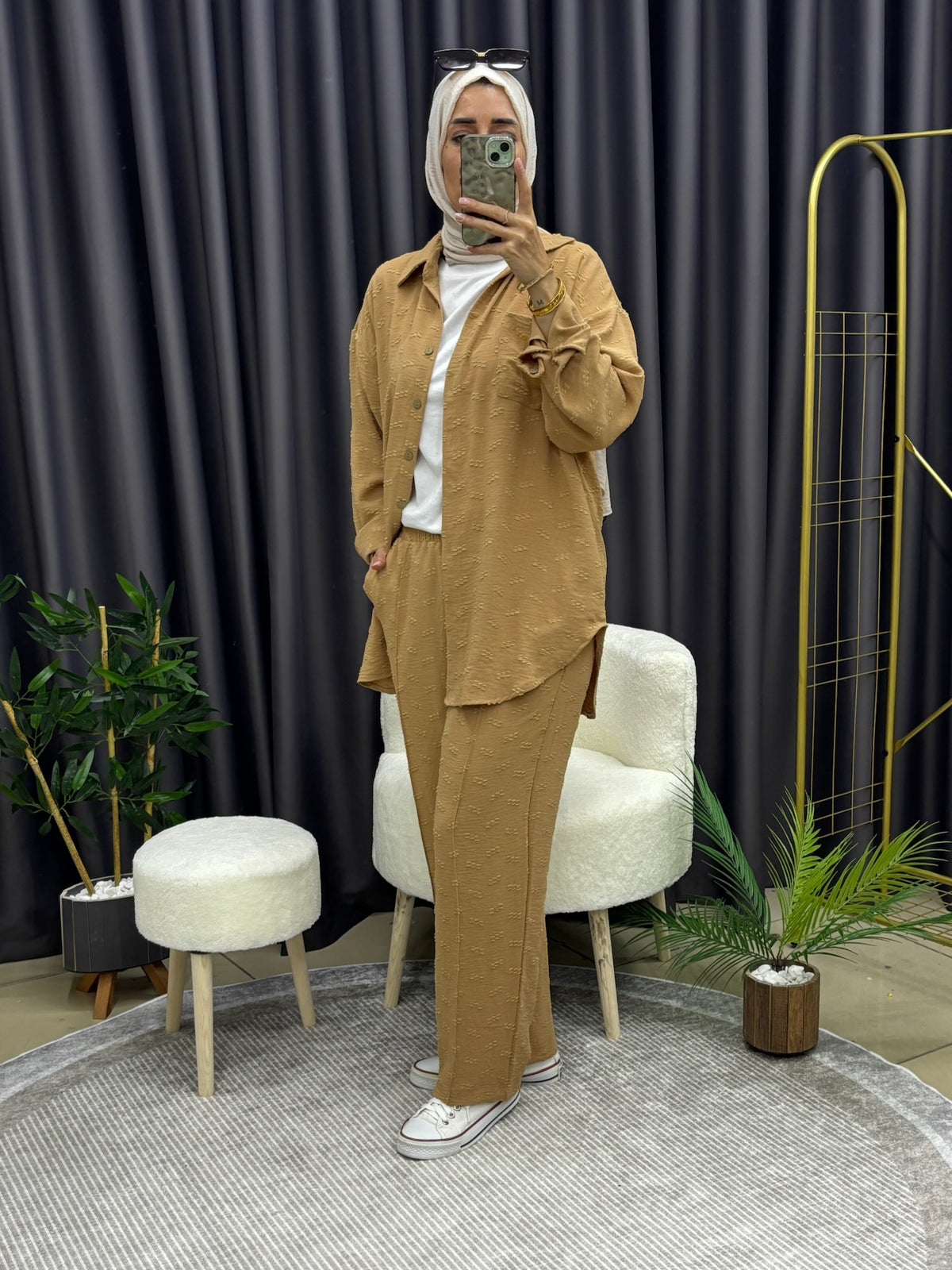 DESENLİ GÖMLEK TAKIM TABA