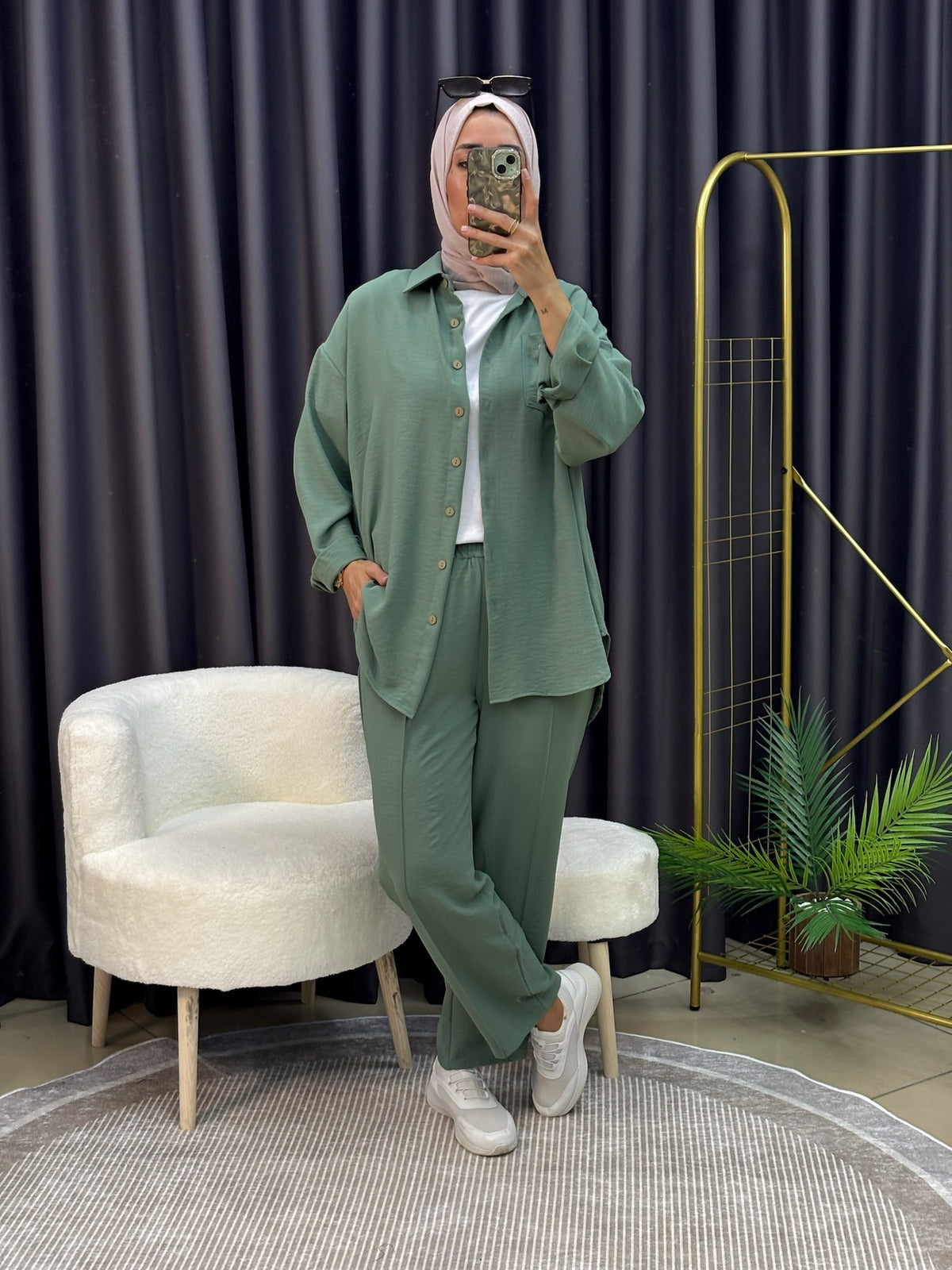 GÖMLEK TAKIM MİNT YEŞİLİ