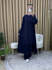 GAMZEM TUNİK PANTOLON TAKIM LACİVERT