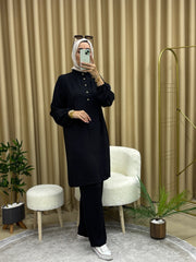 TUNİK PANTOLON TAKIM SİYAH