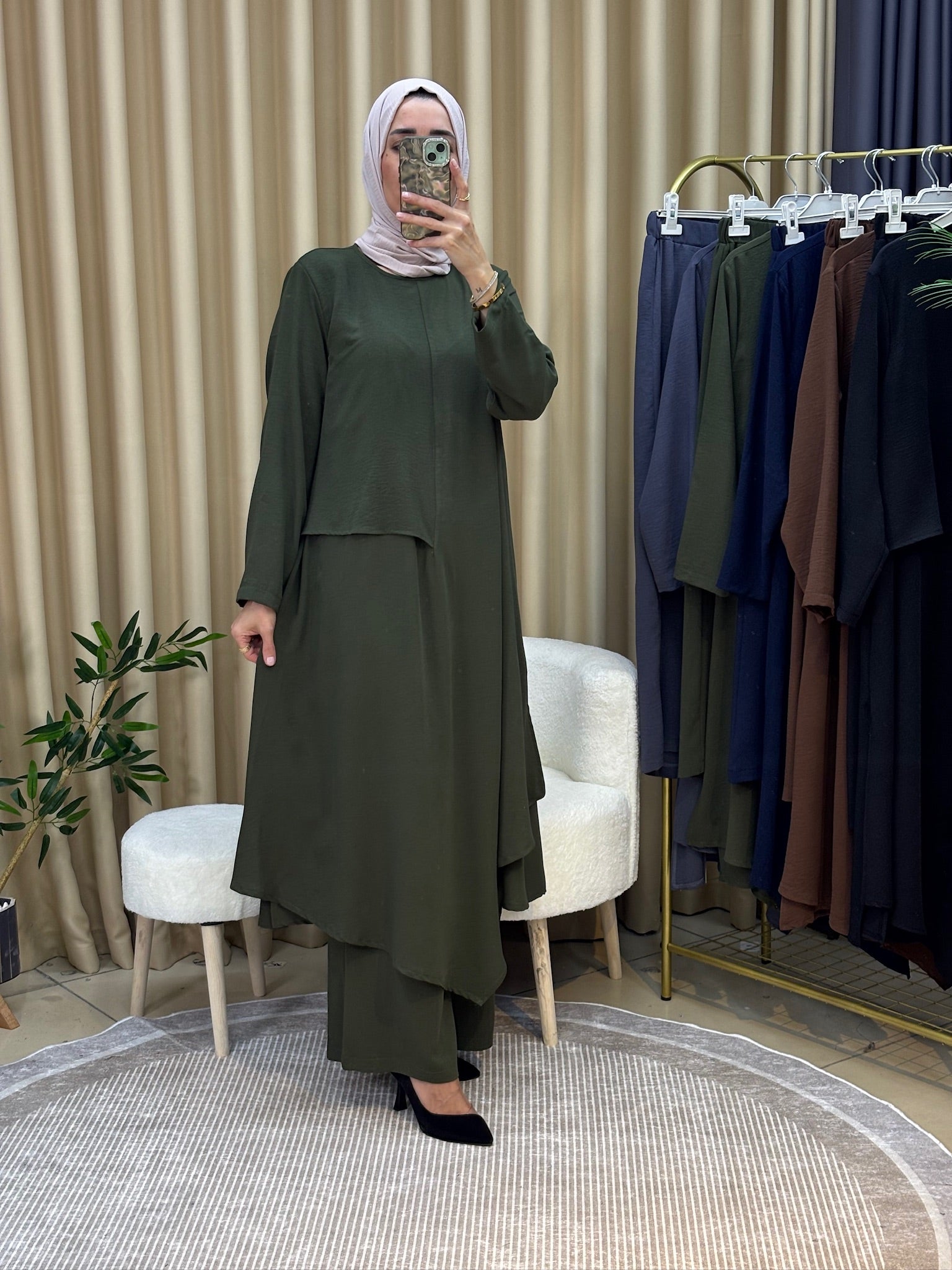 İLKİM ÖZEL TASARIM TUNİK TAKIM ANTRASİT