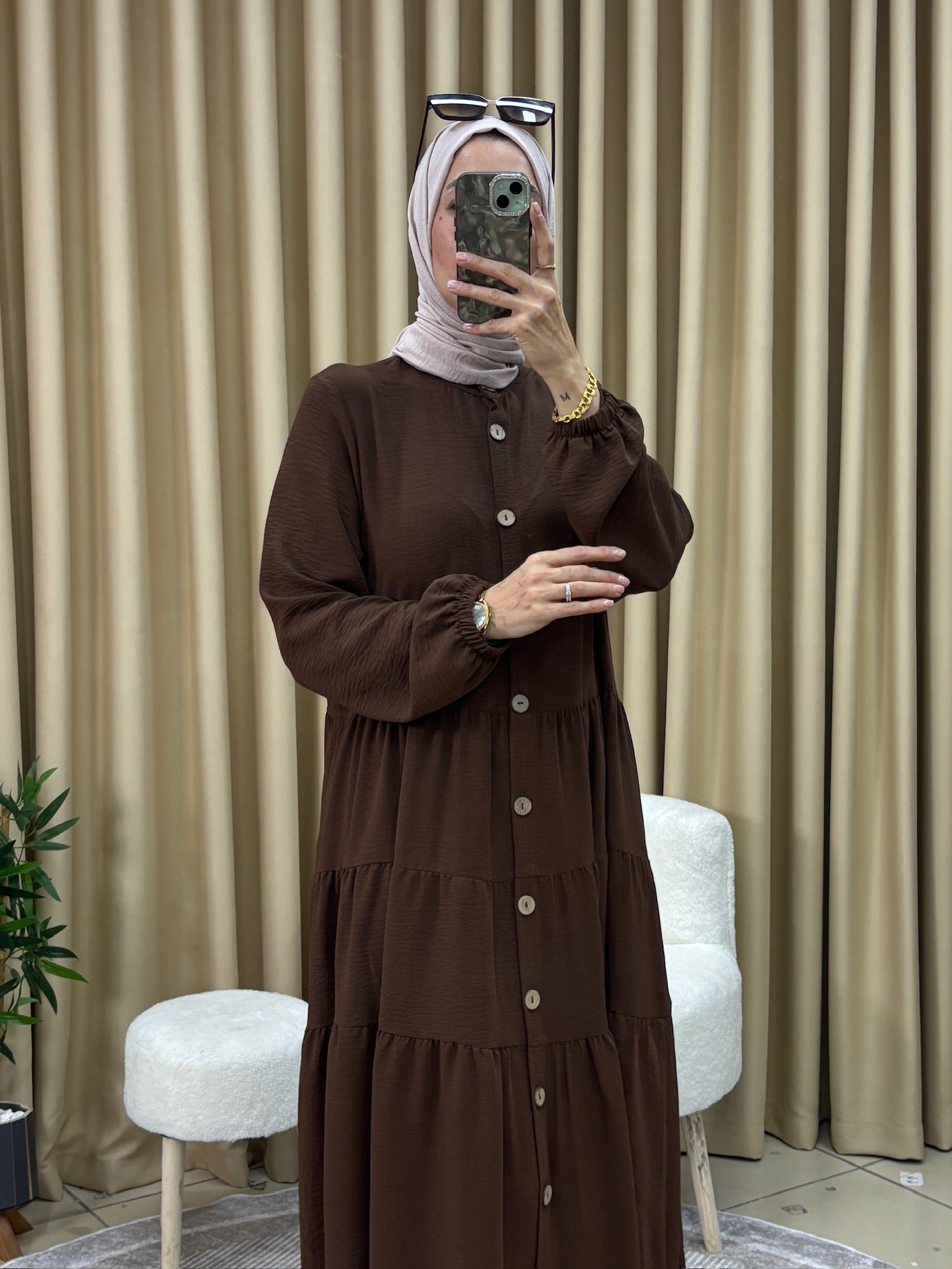 CEPLİ LOTUS FERACE KAHVERENGİ