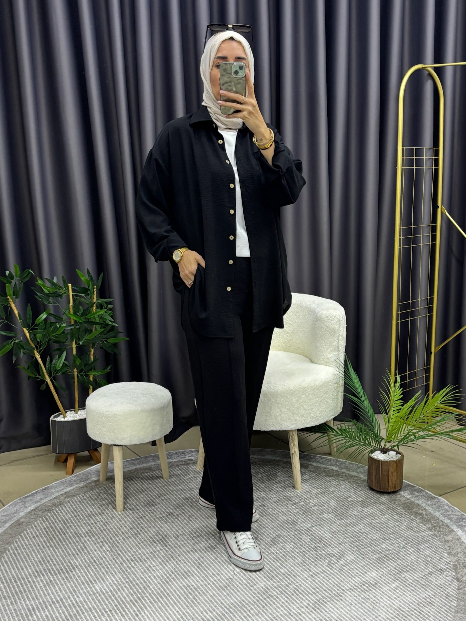 GÖMLEK TAKIM İNDİGO MAVİ