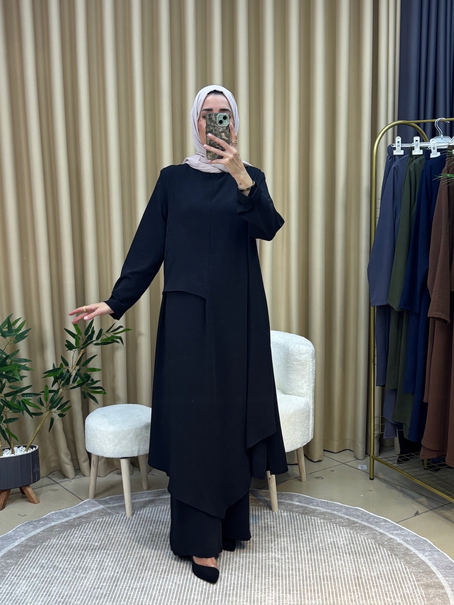 İLKİM ÖZEL TASARIM TUNİK TAKIM ANTRASİT