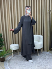 GAMZEM TUNİK PANTOLON TAKIM ANTRASİT