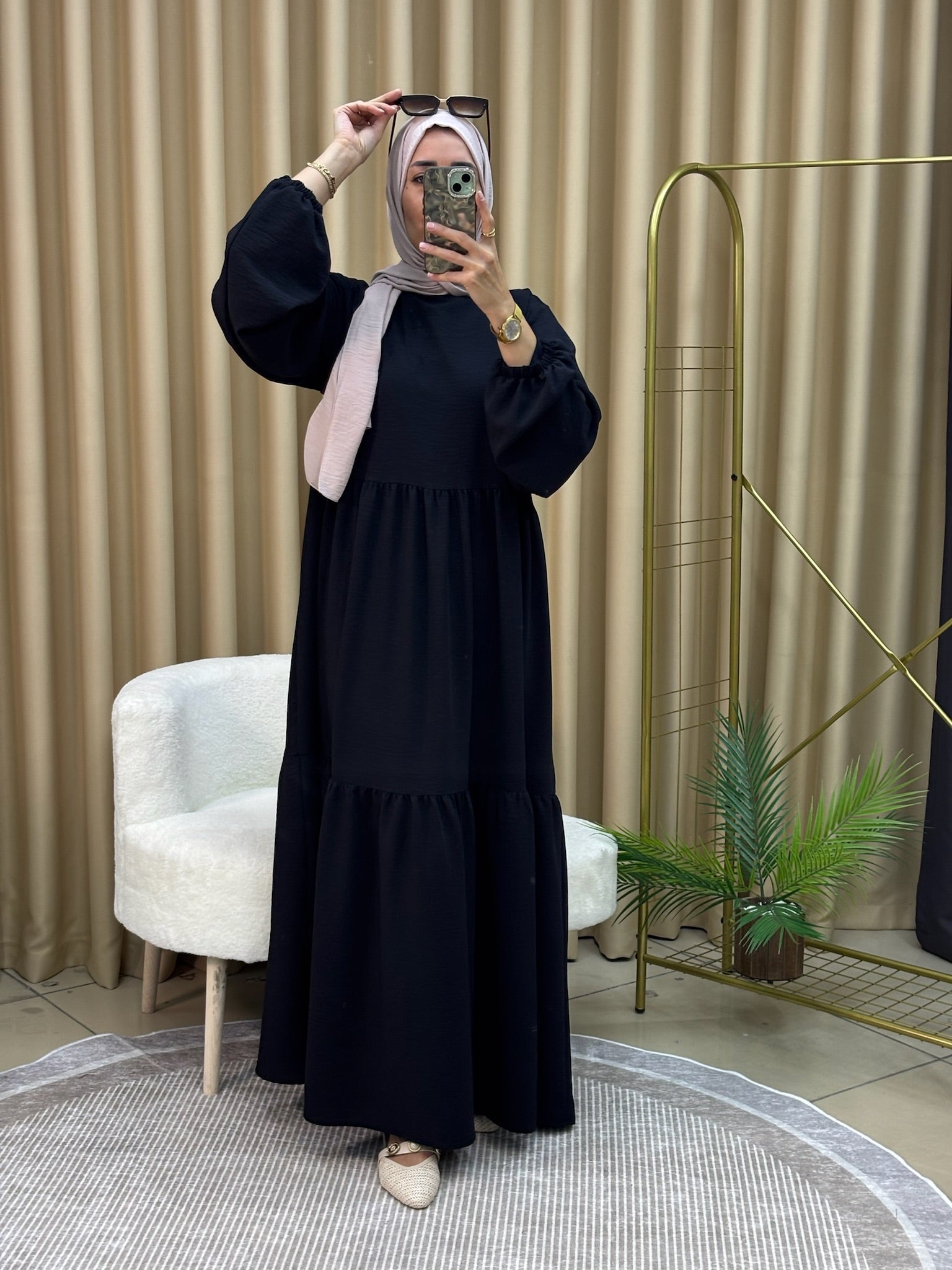 ZERDA ELBİSE SİYAH