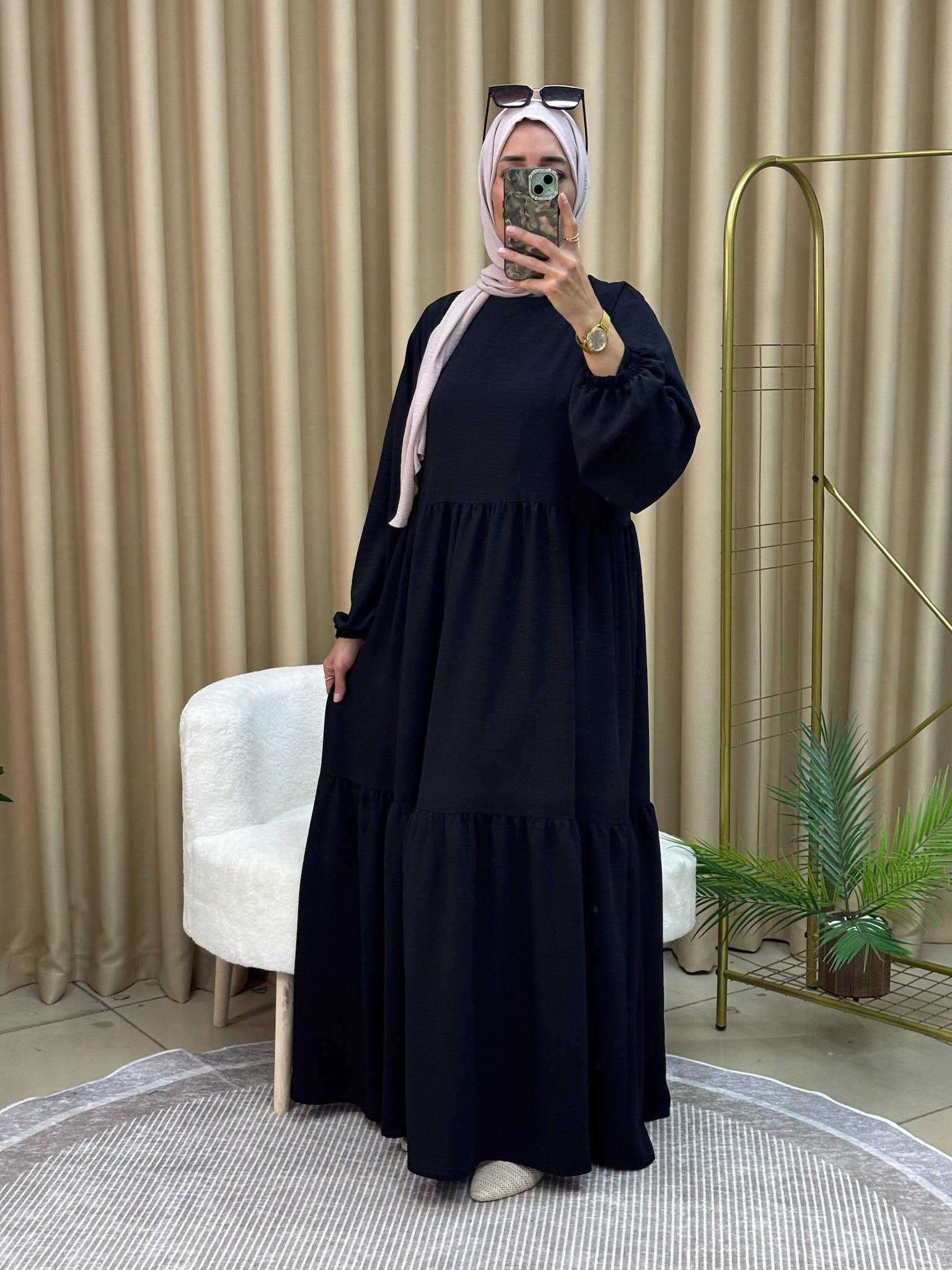 ZERDA ELBİSE SİYAH