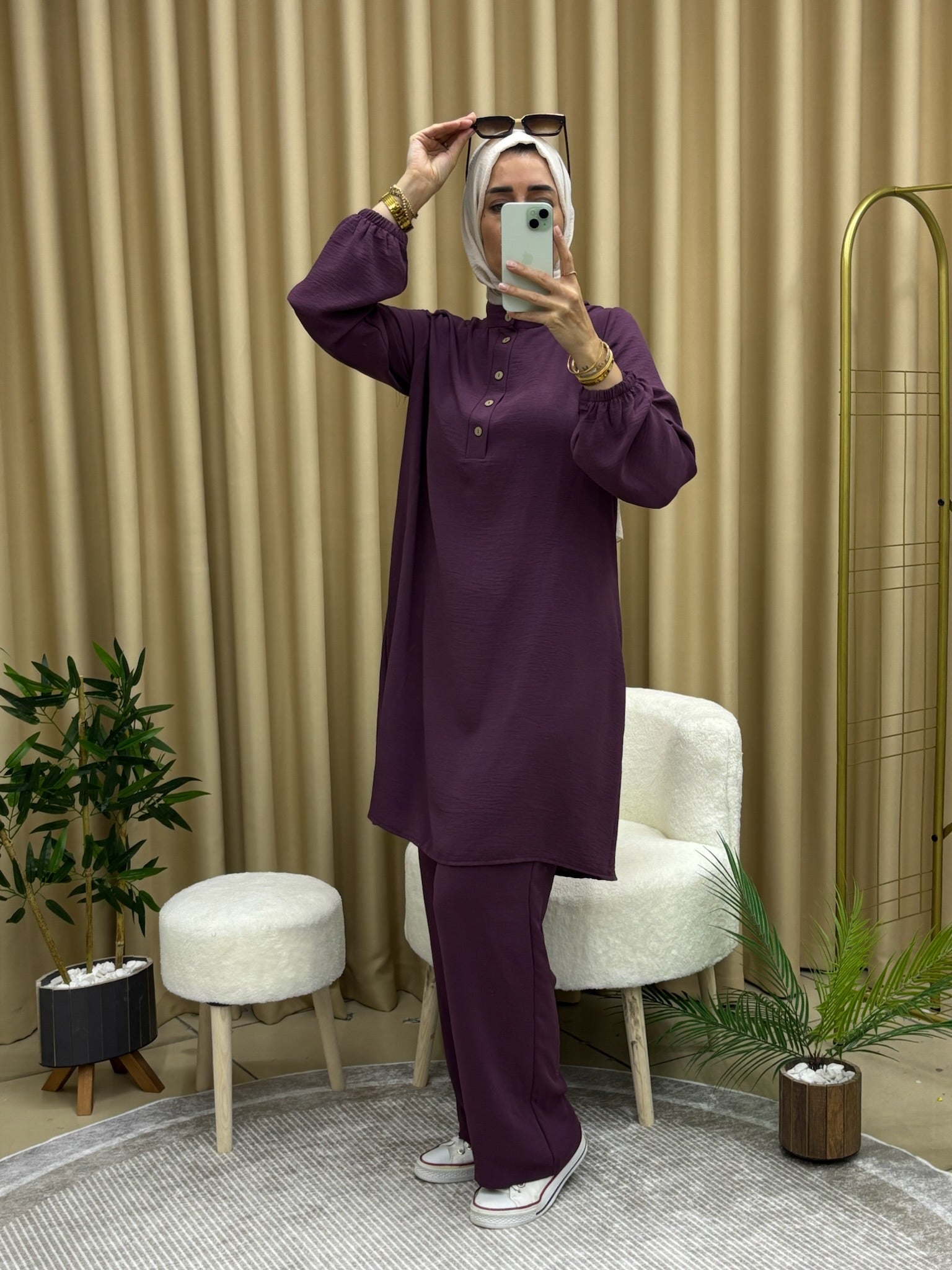 TUNİK PANTOLON TAKIM MÜRDÜM