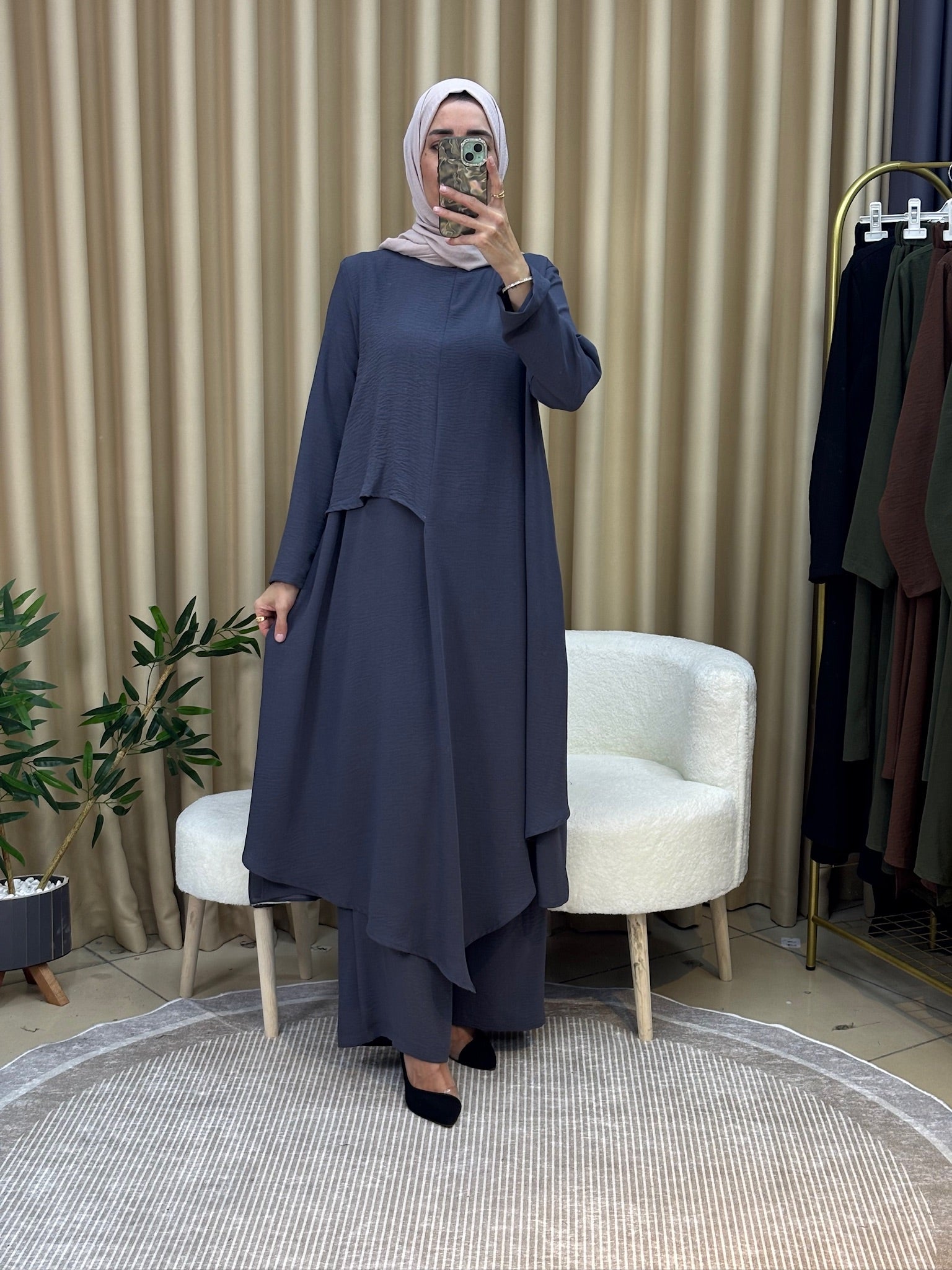 İLKİM ÖZEL TASARIM TUNİK TAKIM ANTRASİT