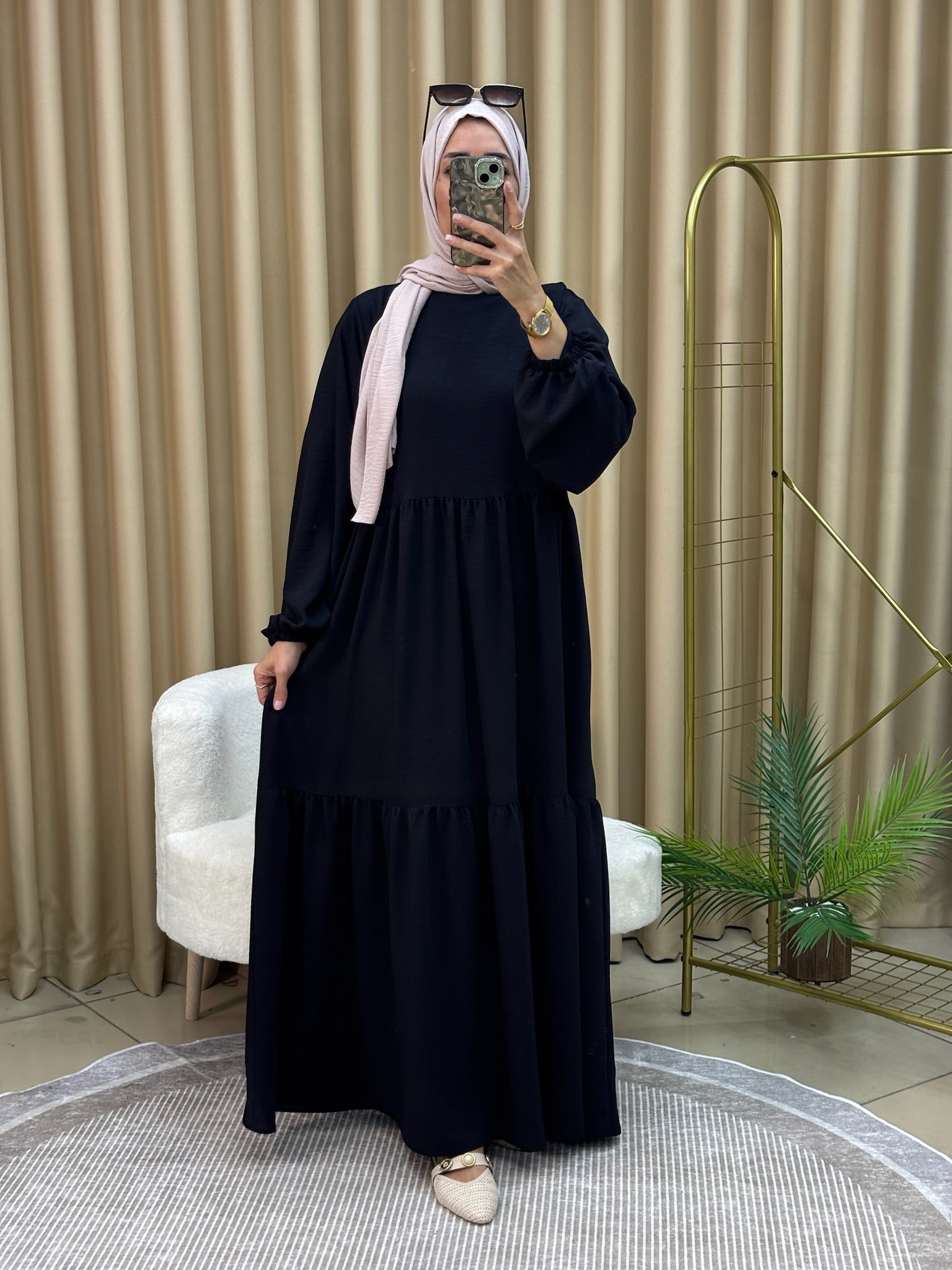 ZERDA ELBİSE LACİVERT