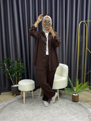 GÖMLEK TAKIM KAHVERENGİ