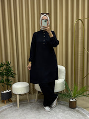 TUNİK PANTOLON TAKIM SİYAH