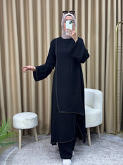 GAMZEM TUNİK PANTOLON TAKIM SİYAH