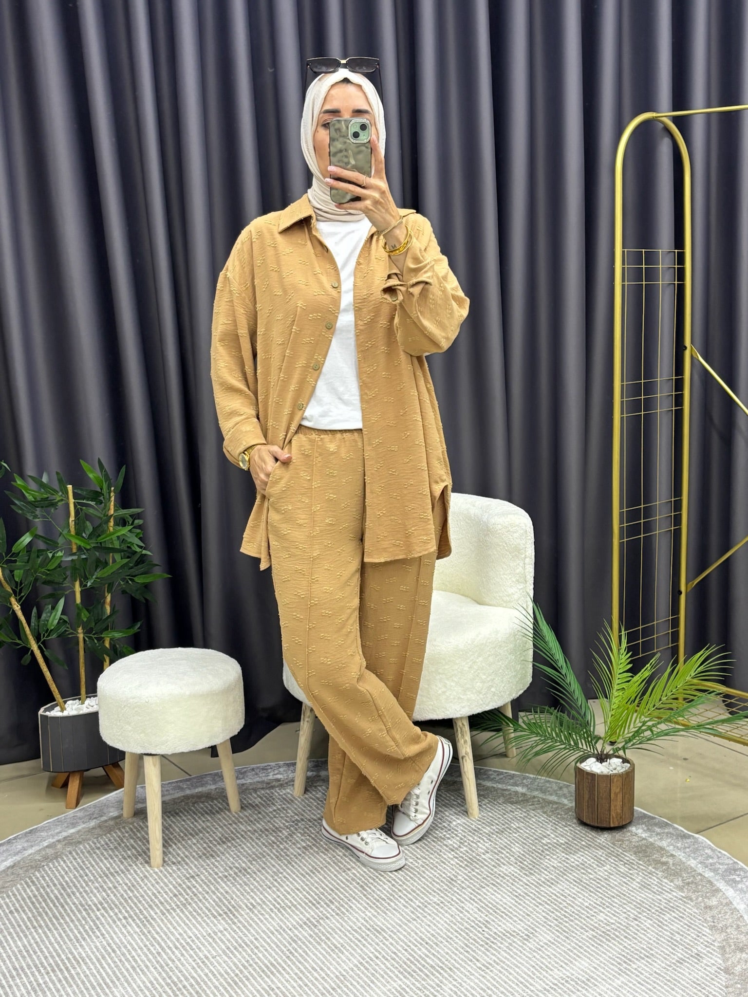 DESENLİ GÖMLEK TAKIM TABA