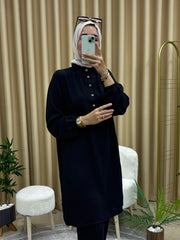 TUNİK PANTOLON TAKIM SİYAH