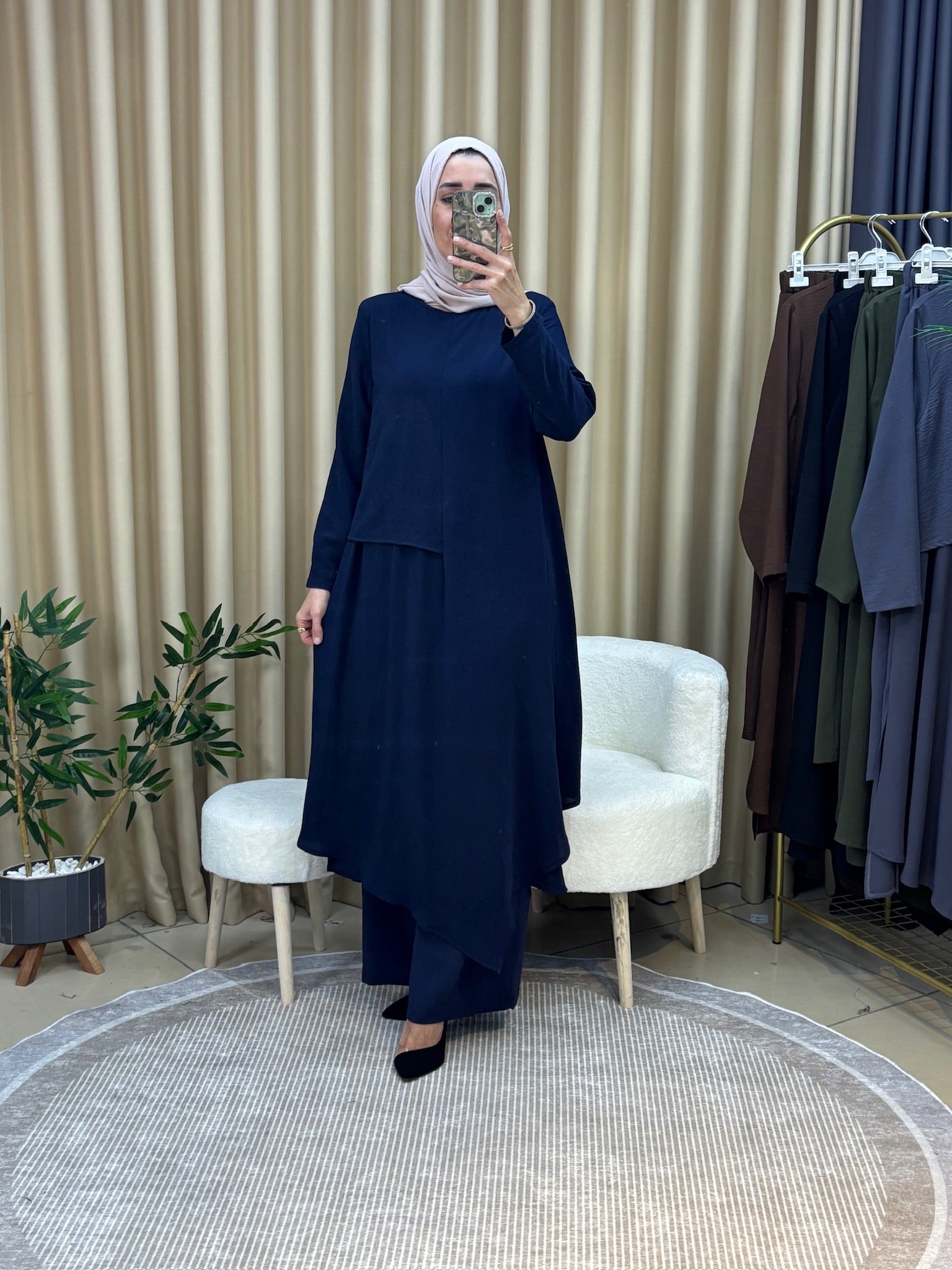 İLKİM ÖZEL TASARIM TUNİK TAKIM LACİVERT