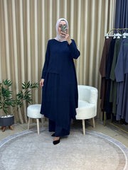 İLKİM ÖZEL TASARIM TUNİK TAKIM LACİVERT